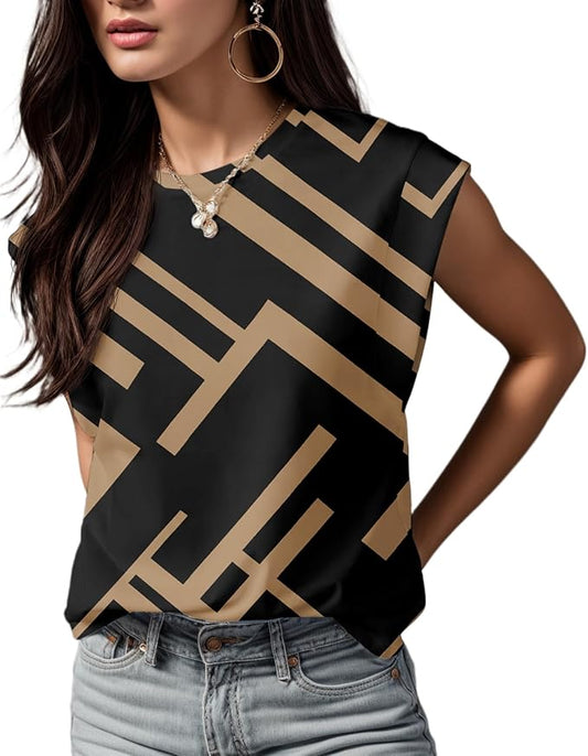 Womens Cotton T Shirts Cap Sleeves Loose Fit Basic Ladies Tops for Casual Comfort Soft Crew Neck Summer Tees